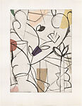 Where the Ceiling Meets the Floor, Dan Rizzie  American, Etching and drypoint on chine collé