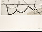 Where the Ceiling Meets the Floor, Dan Rizzie (American, born 1951), Etching and drypoint on chine collé