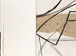 Where the Ceiling Meets the Floor, Dan Rizzie (American, born 1951), Etching and drypoint on chine collé