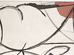 Where the Ceiling Meets the Floor, Dan Rizzie (American, born 1951), Etching and drypoint on chine collé