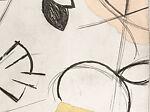 Where the Ceiling Meets the Floor, Dan Rizzie (American, born 1951), Etching and drypoint on chine collé