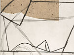 Where the Ceiling Meets the Floor, Dan Rizzie (American, born 1951), Etching and drypoint on chine collé