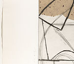 Where the Ceiling Meets the Floor, Dan Rizzie (American, born 1951), Etching and drypoint on chine collé