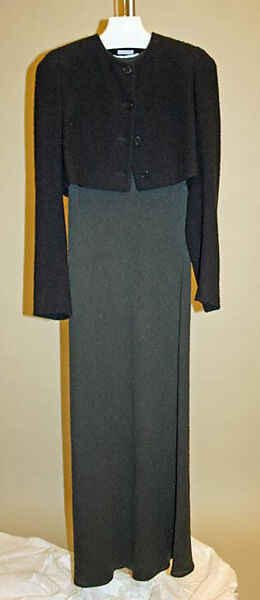 Ensemble, Calvin Klein, Inc. (American, founded 1968), (a,b) wool, nylon; (c,d) leather, American 