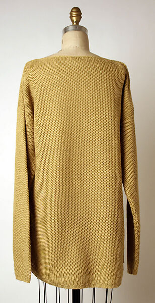 Ensemble, Calvin Klein, Inc. (American, founded 1968), (a) linen; (b) cotton, nylon, lycra, American