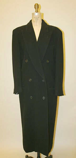 Coat, Calvin Klein, Inc. (American, founded 1968), wool              , American 