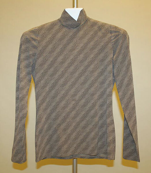 Ensemble, Calvin Klein, Inc. (American, founded 1968), (a–c) wool; (d) silk, lycra; (e,f) suede, American