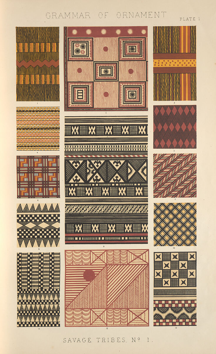 The grammar of ornament, Owen Jones (British, London 1809–1874 London), Chromolithography