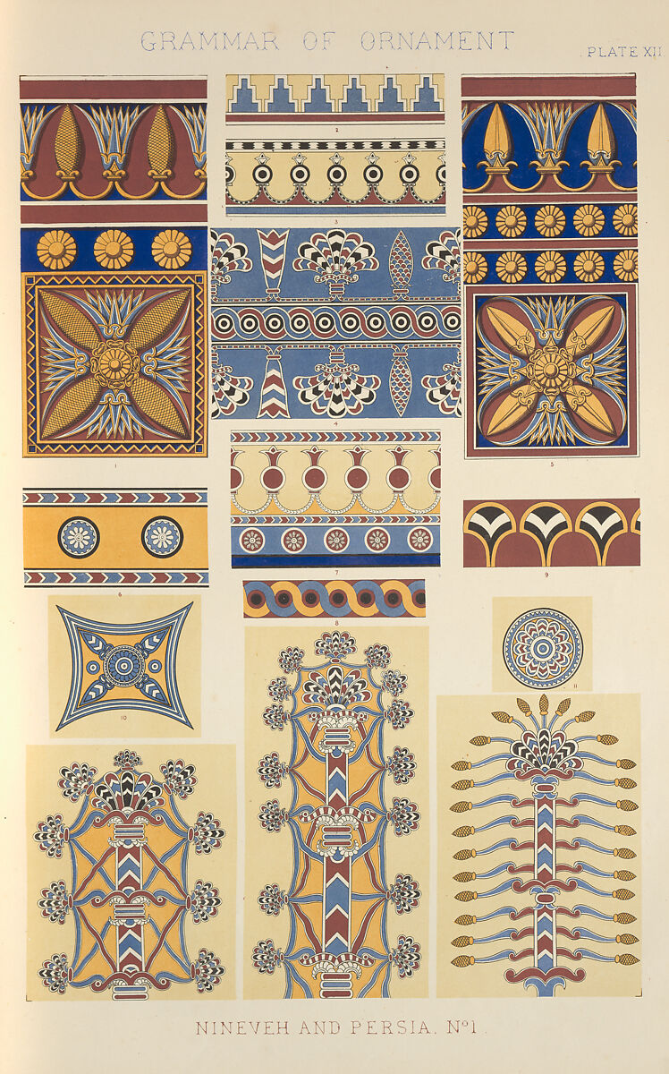 The grammar of ornament, Owen Jones (British, London 1809–1874 London), Chromolithography