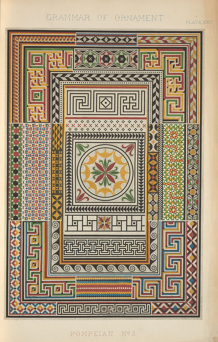 The grammar of ornament, Owen Jones (British, London 1809–1874 London), Chromolithography
