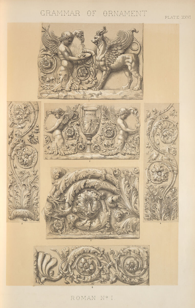 The grammar of ornament, Owen Jones (British, London 1809–1874 London), Chromolithography