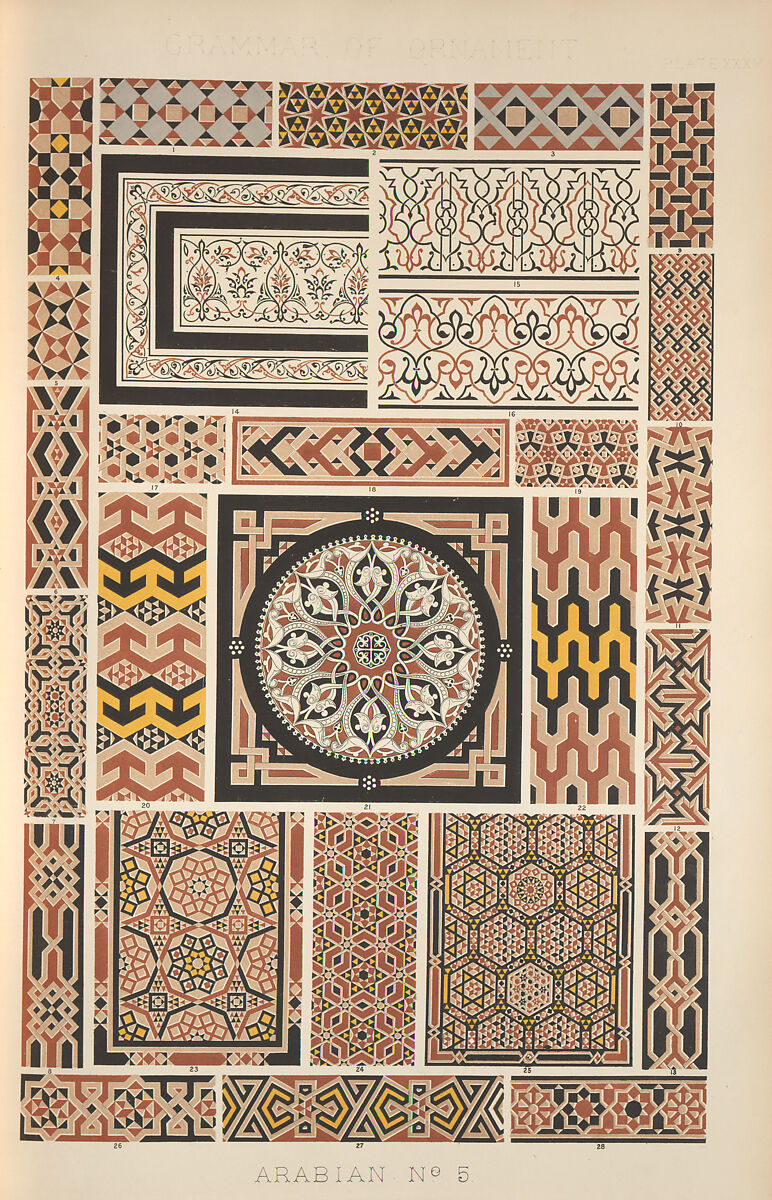 The grammar of ornament, Owen Jones (British, London 1809–1874 London), Chromolithography