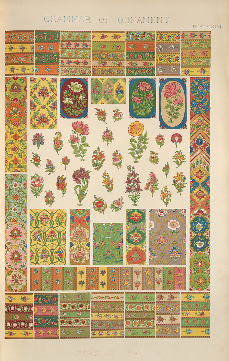 The grammar of ornament, Owen Jones (British, London 1809–1874 London), Chromolithography