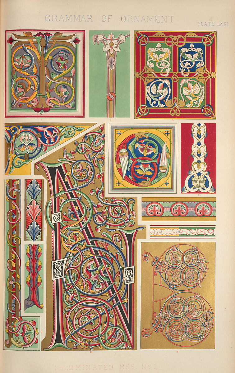 The grammar of ornament, Owen Jones (British, London 1809–1874 London), Chromolithography
