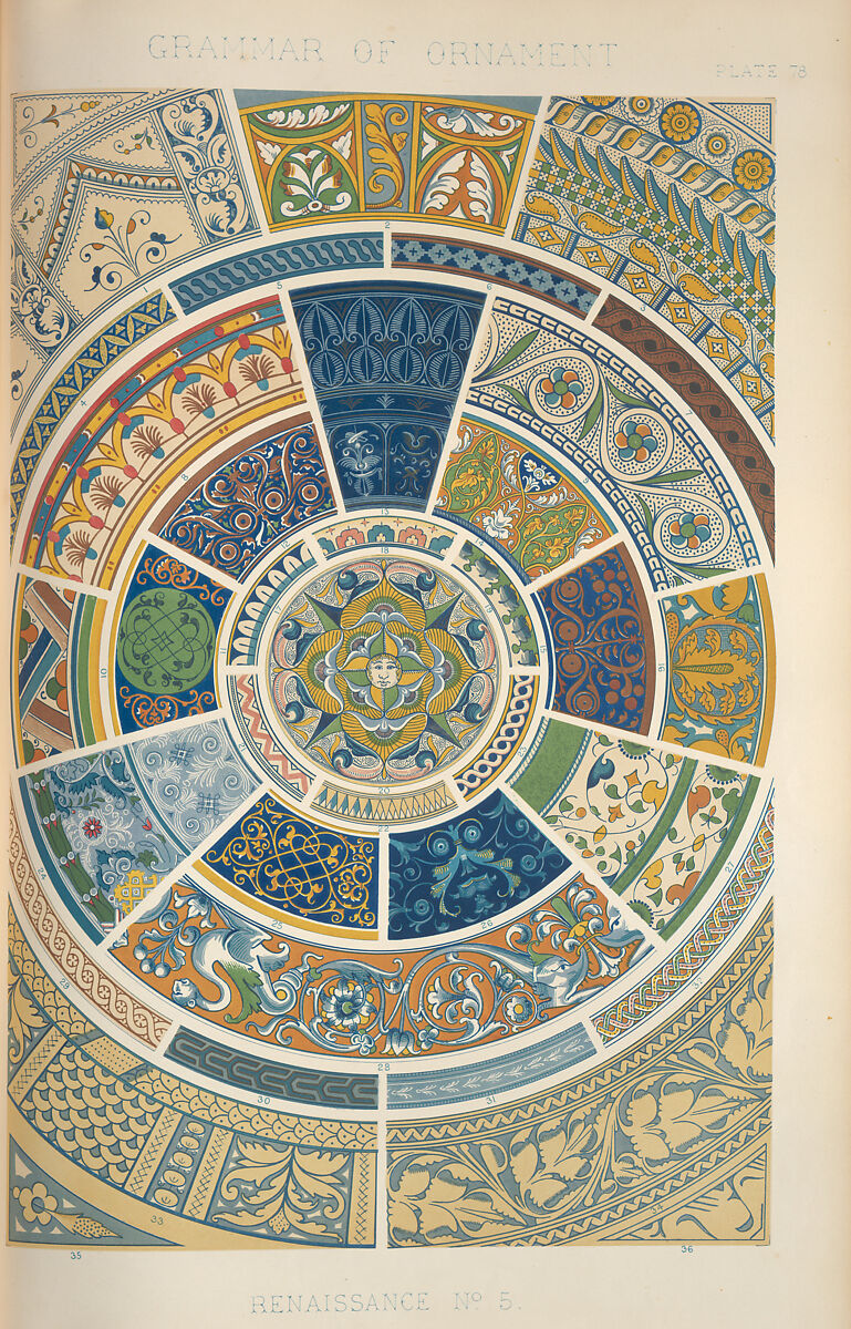 The grammar of ornament, Owen Jones (British, London 1809–1874 London), Chromolithography