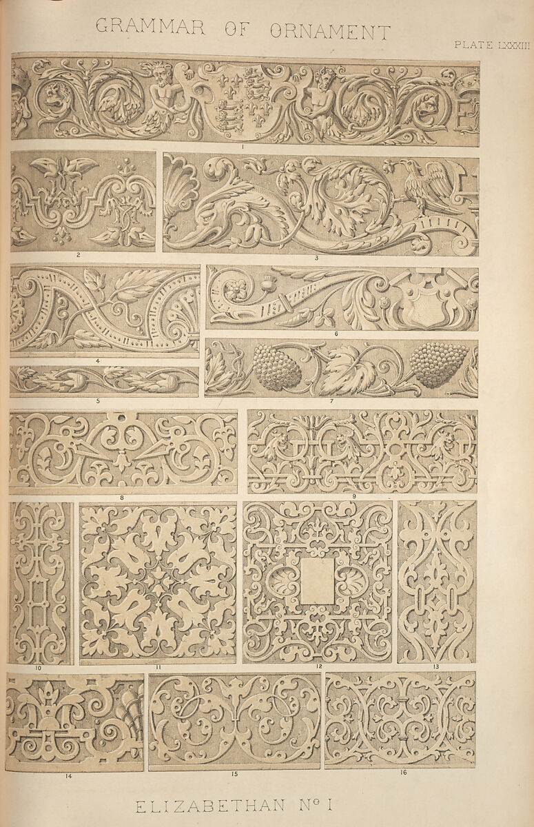 The grammar of ornament, Owen Jones (British, London 1809–1874 London), Chromolithography