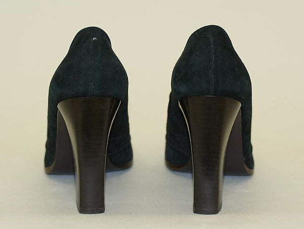 Ensemble, Calvin Klein, Inc. (American, founded 1968), (a,b,d) silk; (c) wool, nylon, spandex; (e,f) suede, American