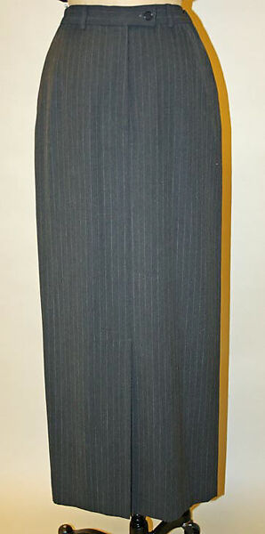 Ensemble, Calvin Klein, Inc. (American, founded 1968), (a,b,d) silk; (c) wool, nylon, spandex; (e,f) suede, American