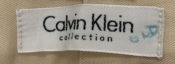 Ensemble, Calvin Klein, Inc. (American, founded 1968), (a,c) wool; (b) silk; (d,e) leather, American