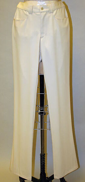 Ensemble, Calvin Klein, Inc. (American, founded 1968), (a,c) wool; (b) silk; (d,e) leather, American