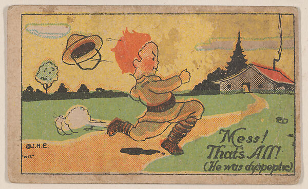 Mess! That's All! from Eggers comic cards (W607), Commercial color photolithograph 