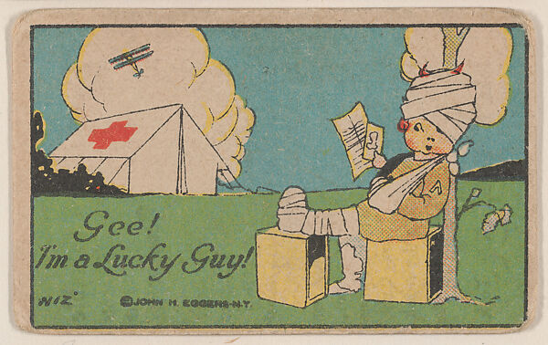 Gee! I'm a Lucky Guy! from Eggers comic cards (W607), Commercial color photolithograph 