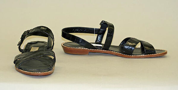 Ensemble, Calvin Klein, Inc. (American, founded 1968), (a–c) cotton; (d,e) leather, American