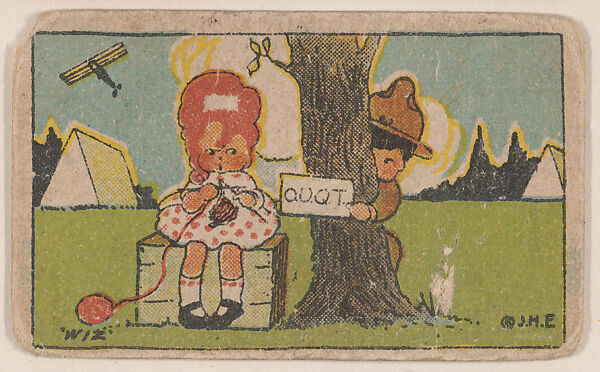 O.U.Q.T. from Eggers comic cards (W607), Commercial color photolithograph 
