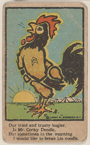 Mr. Corky Doodle from Eggers comic cards (W607), Commercial color photolithograph 