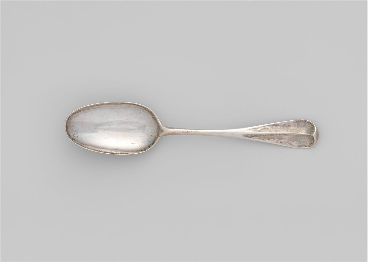 Table Spoon, Jonathon Reed (active ca. 1730–42), Silver, American