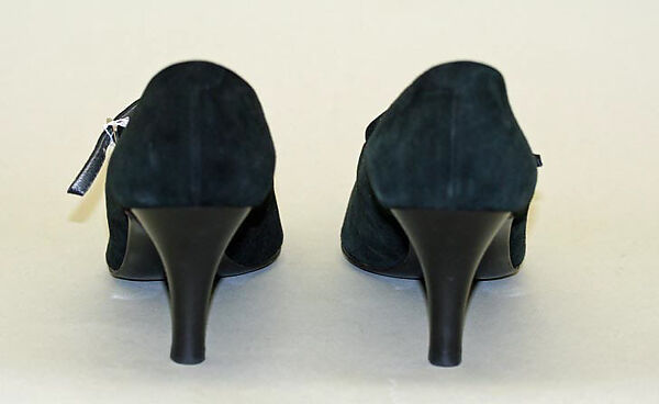 Evening ensemble, Calvin Klein, Inc. (American, founded 1968), (a) rayon (viscose); (b,c) suede, American