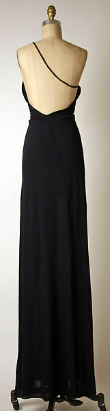 Evening ensemble, Calvin Klein, Inc. (American, founded 1968), (a) rayon (viscose); (b,c) suede, American