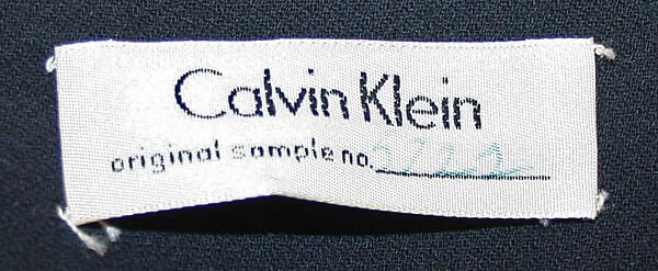 Ensemble, Calvin Klein, Inc. (American, founded 1968), (a) wool; (b,c) leather, American