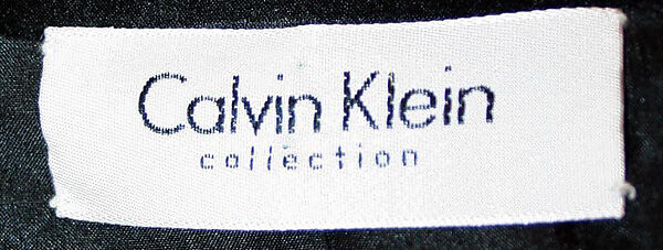 Evening suit, Calvin Klein, Inc. (American, founded 1968), wool, silk, American