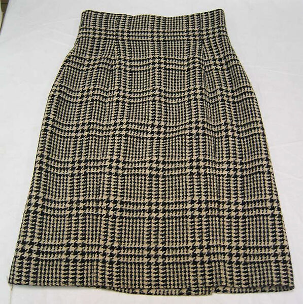 Ensemble, Calvin Klein, Inc. (American, founded 1968), (a–c) wool; (d) lambswool, nylon, spandex, American