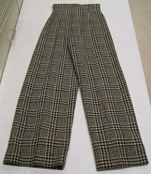 Ensemble, Calvin Klein, Inc. (American, founded 1968), (a–c) wool; (d) lambswool, nylon, spandex, American