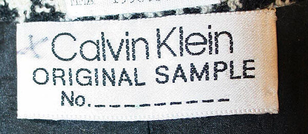 Ensemble, Calvin Klein, Inc. (American, founded 1968), (a–c) wool; (d) lambswool, nylon, spandex, American