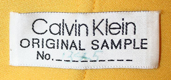 Ensemble, Calvin Klein, Inc. (American, founded 1968), (a–c) wool; (d) lambswool, nylon, spandex, American