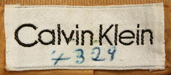 Ensemble, Calvin Klein, Inc. (American, founded 1968), (a,b) wool; (c) silk, American