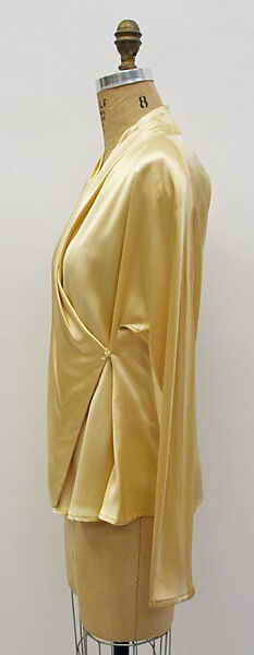 Ensemble, Calvin Klein, Inc. (American, founded 1968), (a,b) wool; (c) silk, American