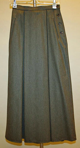 Ensemble, Calvin Klein, Inc. (American, founded 1968), (a–c) wool; (d) silk, American