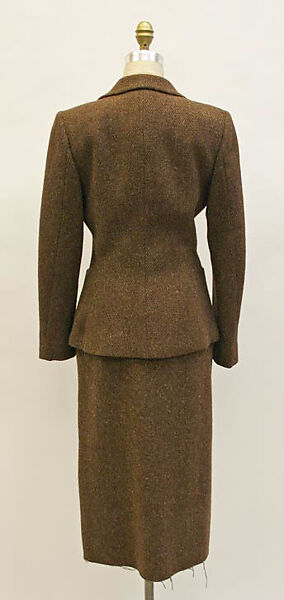 Ensemble, Calvin Klein, Inc. (American, founded 1968), (a–c) wool
(d) silk, American