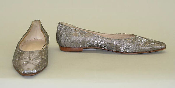 Evening ensemble, Calvin Klein, Inc. (American, founded 1968), (a–c) silk; (d) lamé, nylon, American