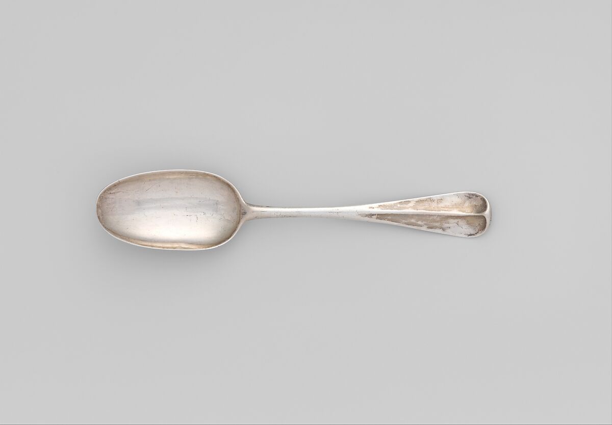 Table Spoon, Jonathon Reed (active ca. 1730–42), Silver, American