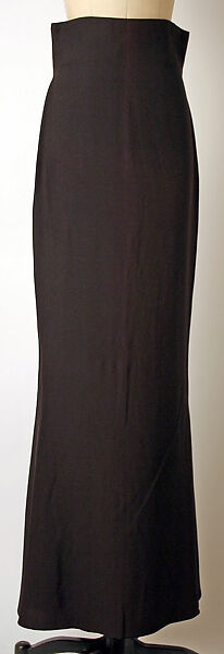 Evening ensemble, Calvin Klein, Inc. (American, founded 1968), (a) silk; (b) acetate, rayon, American