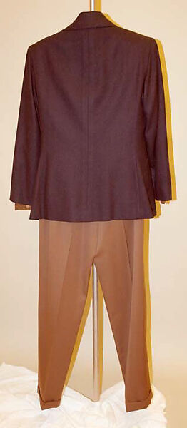 Ensemble, Calvin Klein, Inc. (American, founded 1968), (a–c) wool; (d) silk, American