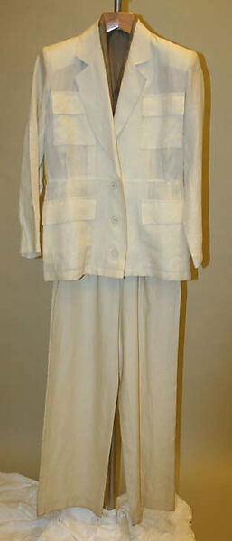 Ensemble, Calvin Klein, Inc. (American, founded 1968), linen, American 