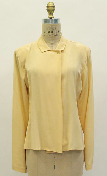 Ensemble, Calvin Klein, Inc. (American, founded 1968), (a,b) leather; (c) silk; (d) cotton, American