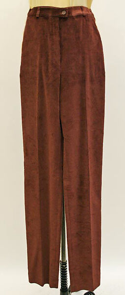 Ensemble, Calvin Klein, Inc. (American, founded 1968), (a,b) leather; (c) silk; (d) cotton, American