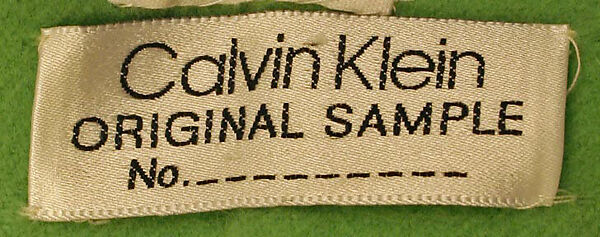 Coat, Calvin Klein, Inc. (American, founded 1968), wool, American